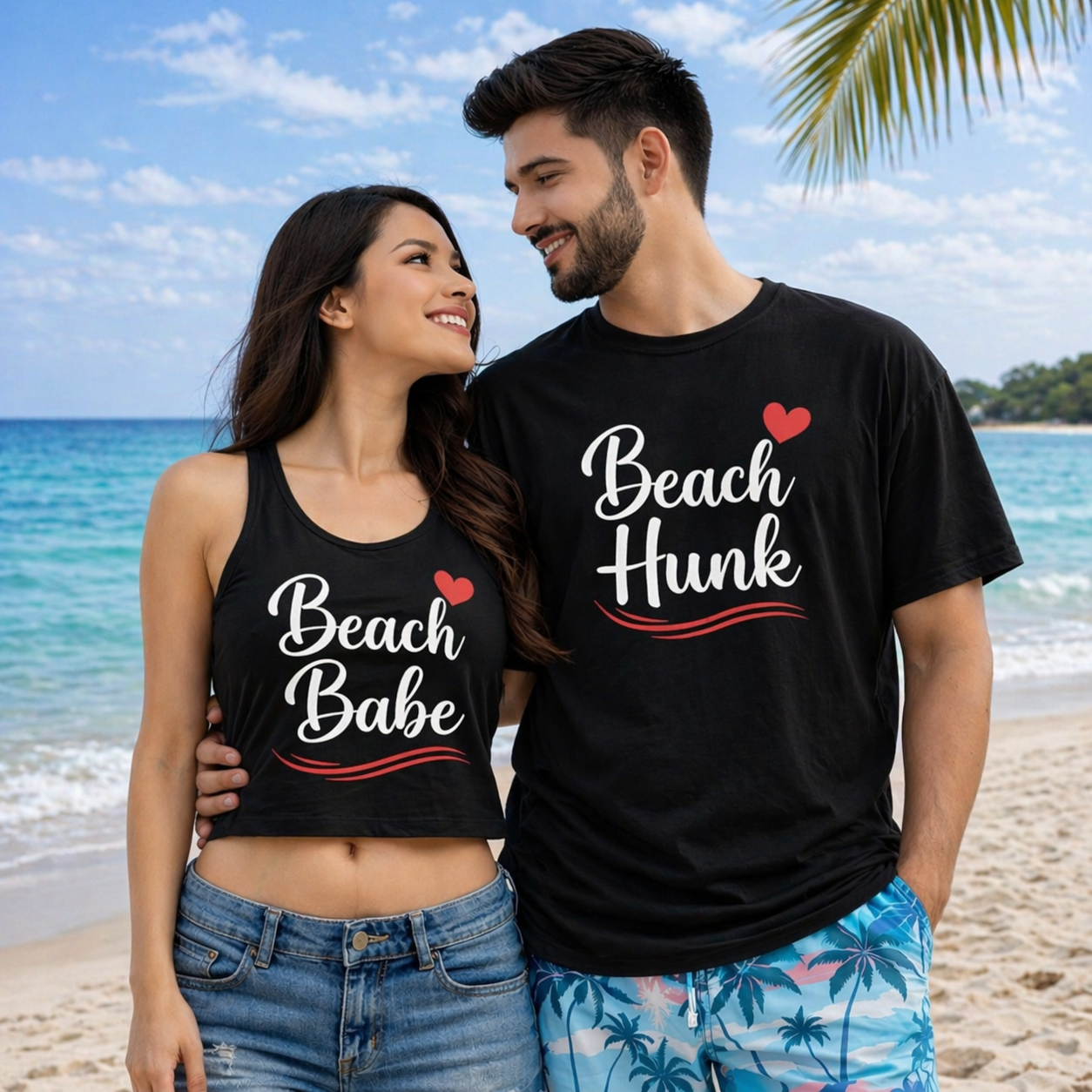 Beach Babe Beach Hunk Couple Outfit Combo