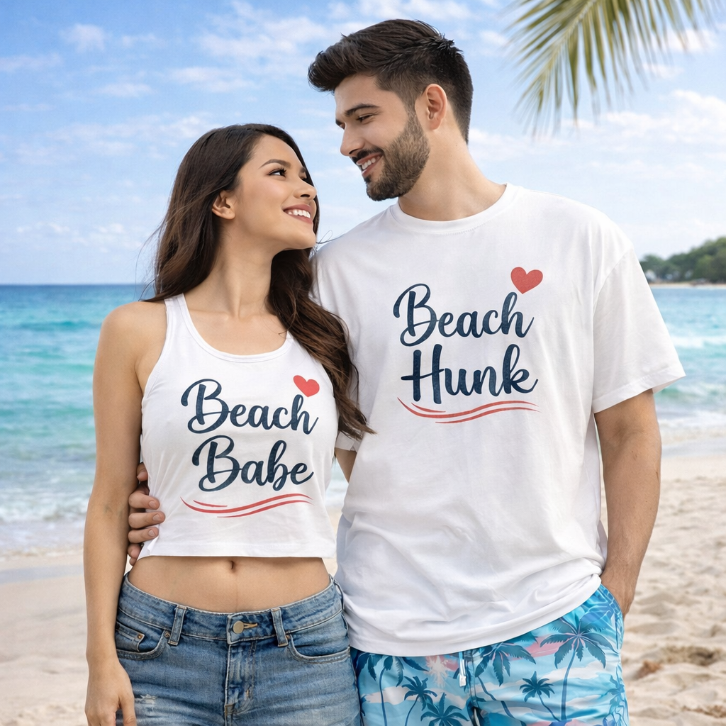 Beach Babe Beach Hunk Couple Outfit Combo