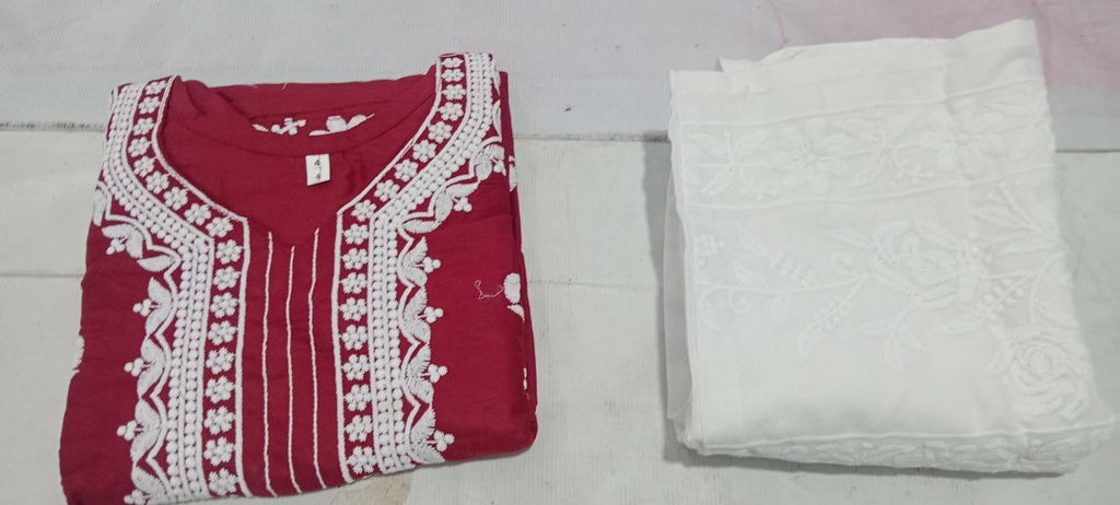Pure Cotton Embroidered Kurta Set for Women